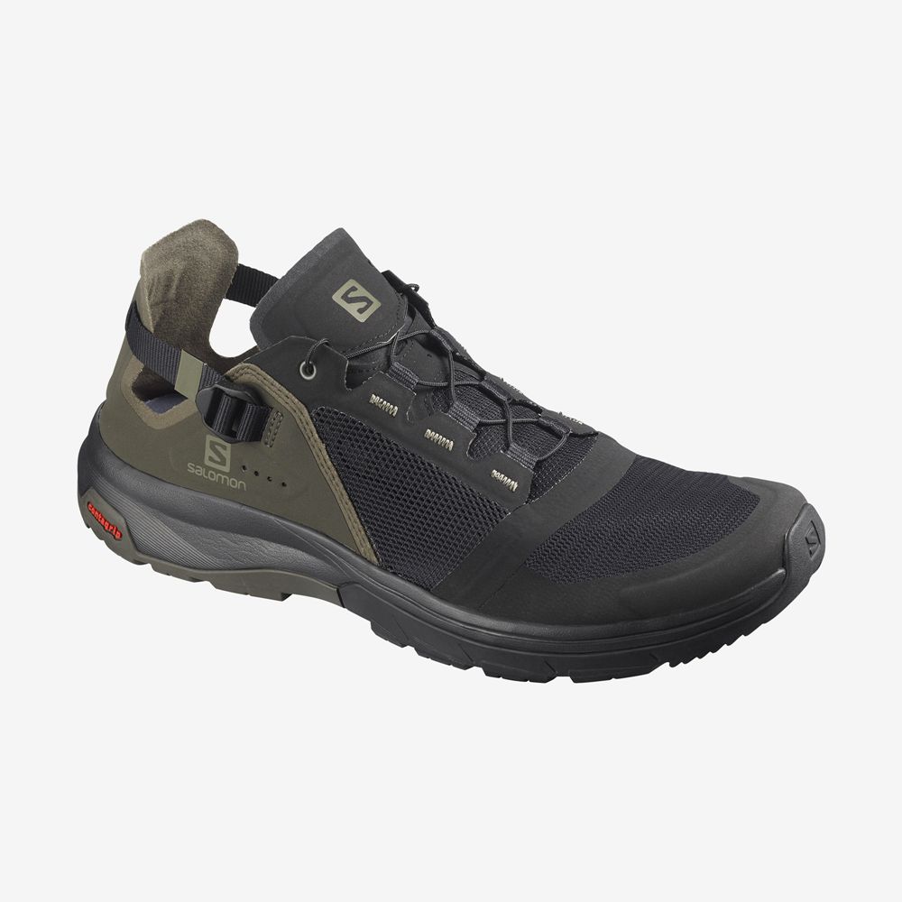 SALOMON TECH AMPHIB 4 Philippines - Men's Water Shoe - Black / Gray | 810729-JKQ